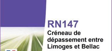 Projet de création de deux créneaux de dépassement sur la RN 147 sur le territoire des communes de Berneuil et Chamborêt