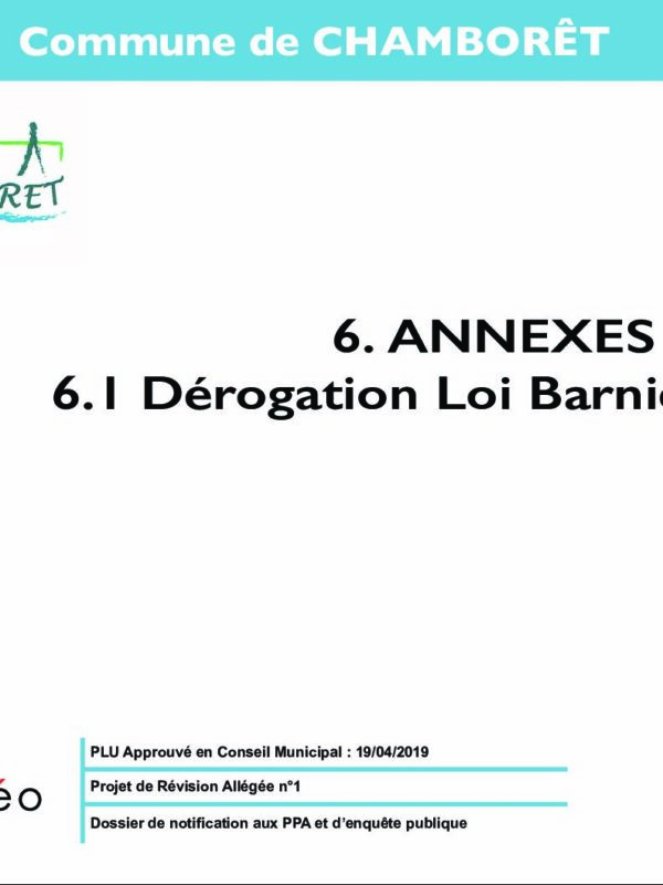 6.1.DEROGATION_LOI_BARNIER Site de la commune de Chamborêt